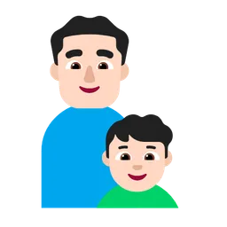 Family - Man: Light Skin Tone, Boy: Light Skin Tone — Microsoft