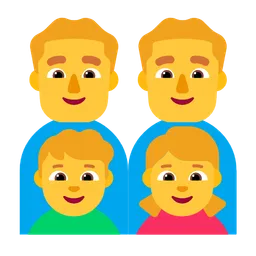 Family: Man, Man, Boy, Girl — Microsoft