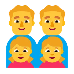 Family: Man, Man, Girl, Girl — Microsoft