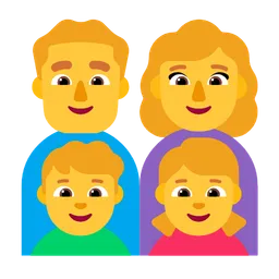 Family: Man, Woman, Boy, Girl — Microsoft
