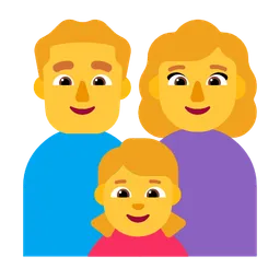 Family: Man, Woman, Girl — Microsoft