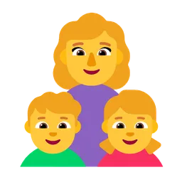 Family: Woman, Boy, Girl — Microsoft