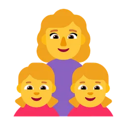 Family: Woman, Girl, Girl — Microsoft