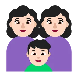 Family - Woman: Light Skin Tone, Woman: Light Skin Tone, Boy: Light Skin Tone — Microsoft