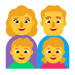 Family: Woman, Man, Boy, Girl — Microsoft
