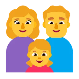Family: Woman, Man, Girl — Microsoft