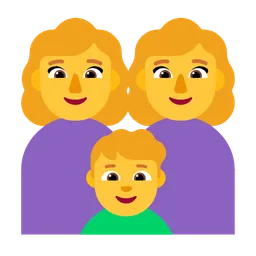 Family: Woman, Woman, Boy — Microsoft