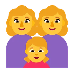 Family: Woman, Woman, Girl — Microsoft