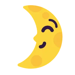 First Quarter Moon with Face — Microsoft