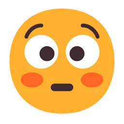 Flushed Face — Microsoft