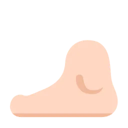 Foot: Light Skin Tone — Microsoft