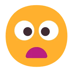 Frowning Face with Open Mouth — Microsoft
