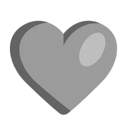 Grey Heart — Microsoft