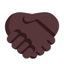 Handshake: Dark Skin Tone — Microsoft