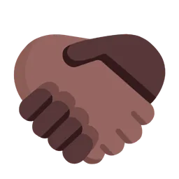 Handshake: Medium-Dark Skin Tone, Dark Skin Tone — Microsoft
