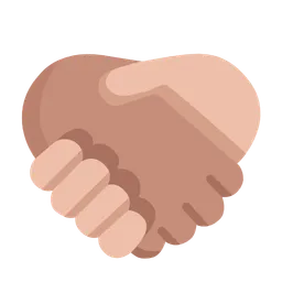 Handshake: Medium Skin Tone, Medium-Light Skin Tone — Microsoft