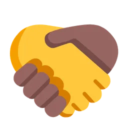 Handshake: No Skin Tone, Medium Dark Skin Tone — Microsoft