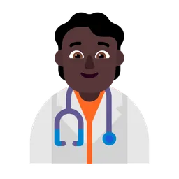 Health Worker: Dark Skin Tone — Microsoft