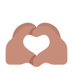 Heart Hands: Medium Skin Tone — Microsoft