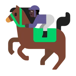 Horse Racing: Dark Skin Tone — Microsoft
