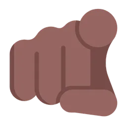 Index Pointing at the Viewer: Medium-Dark Skin Tone — Microsoft