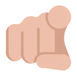 Index Pointing at the Viewer: Medium-Light Skin Tone — Microsoft
