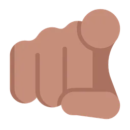 Index Pointing at the Viewer: Medium Skin Tone — Microsoft