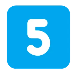 키캡 숫자 5 — Microsoft