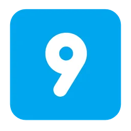 Keycap Digit Nine — Microsoft