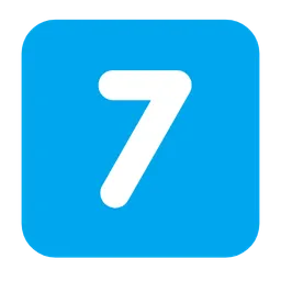 Keycap Digit Seven — Microsoft