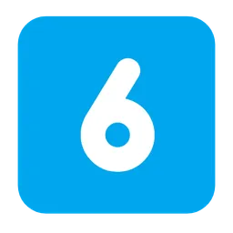 키캡 숫자 6 — Microsoft