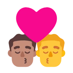 Kiss - Man: Medium Skin Tone, Man: No Skin Tone — Microsoft