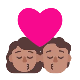 Kiss: Woman, Person, Medium Skin Tone — Microsoft