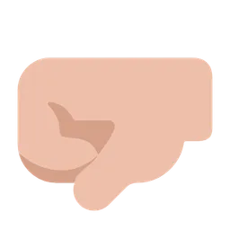 Left-Facing Fist: Medium-Light Skin Tone — Microsoft