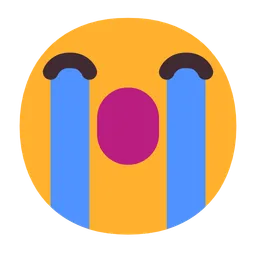 큰 소리로 우는 얼굴 — Microsoft