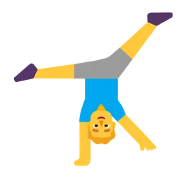 Man Cartwheeling — Microsoft
