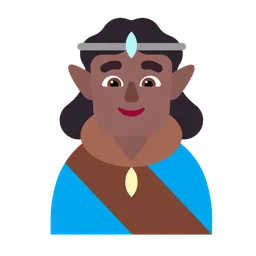 Man Elf: Medium-Dark Skin Tone — Microsoft