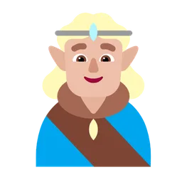 Man Elf: Medium-Light Skin Tone — Microsoft