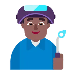 Man Factory Worker: Medium-Dark Skin Tone — Microsoft