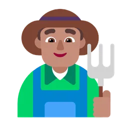 Man Farmer: Medium Skin Tone — Microsoft
