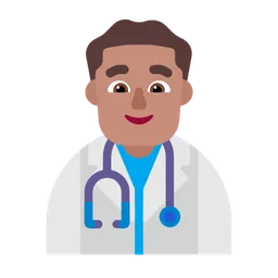 Man Health Worker: Medium Skin Tone — Microsoft