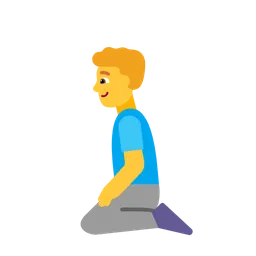 Man Kneeling — Microsoft