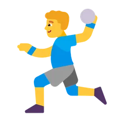 Man Playing Handball — Microsoft