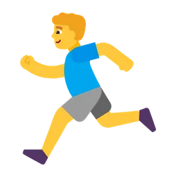 Man Running — Microsoft