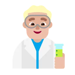 Man Scientist: Medium-Light Skin Tone — Microsoft