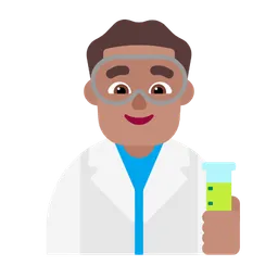 Man Scientist: Medium Skin Tone — Microsoft