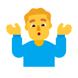 Man Shrugging — Microsoft
