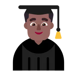 Man Student: Medium-Dark Skin Tone — Microsoft