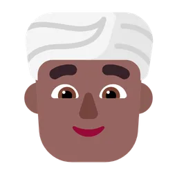 Man Wearing Turban: Medium-Dark Skin Tone — Microsoft