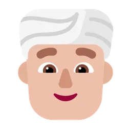 Man Wearing Turban: Medium-Light Skin Tone — Microsoft